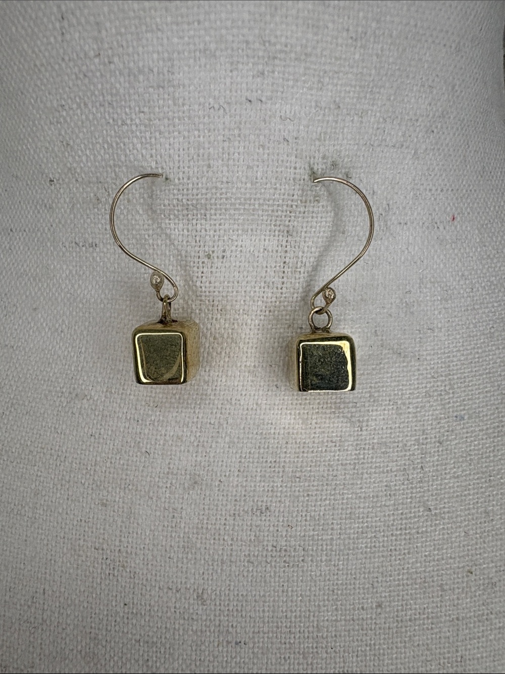 Sterling Silver Cube Drop Earrings - Women Jewelry